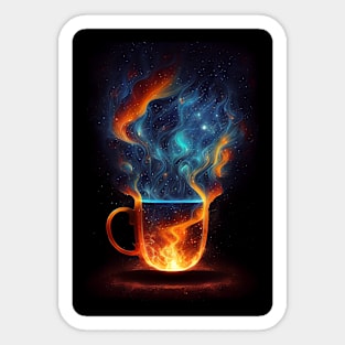 Cosmos in a Cup Sticker